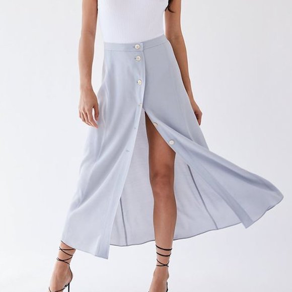 Aritzia Wilfred Amelie Skirt Pearl Grey - Picture 3 of 3